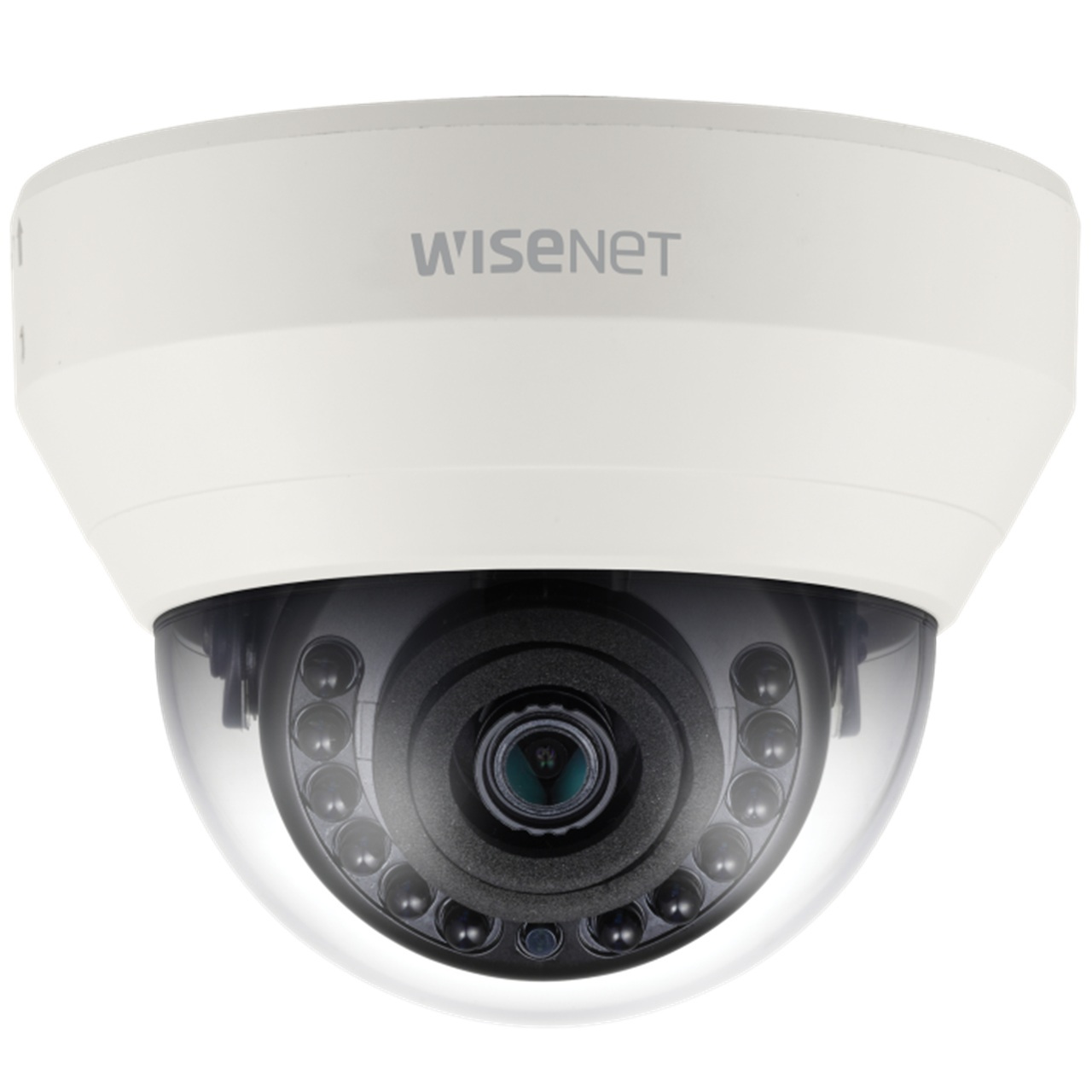 HCD-6020R Hanwha Vision 4.0mm 30FPS @ 2MP Indoor IR Day/Night WDR Dome HD-TVI/HD-CVI/AHD/Analog/Analog Security Camera 12VDC