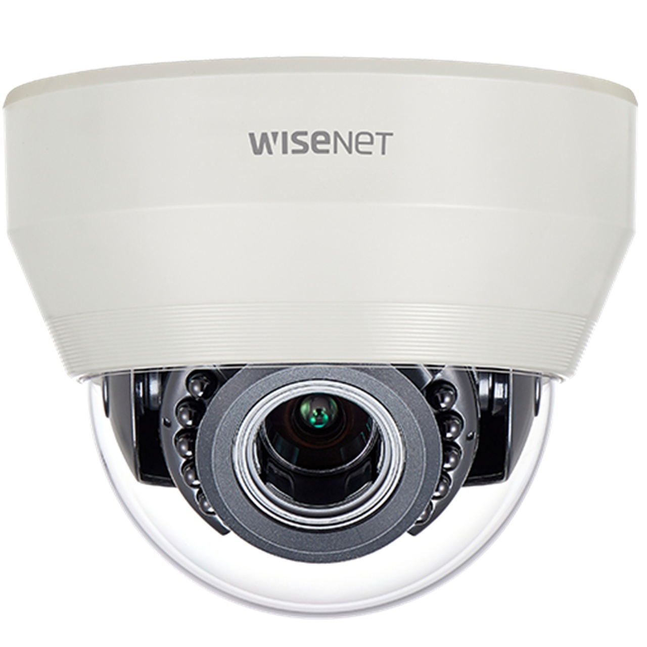 HCD-7070RA Hanwha Vision 3.2-10mm Varifocal 30FPS @ 4MP Indoor IR Day/Night WDR Dome AHD/Analog Security Camera 12VDC/24VAC