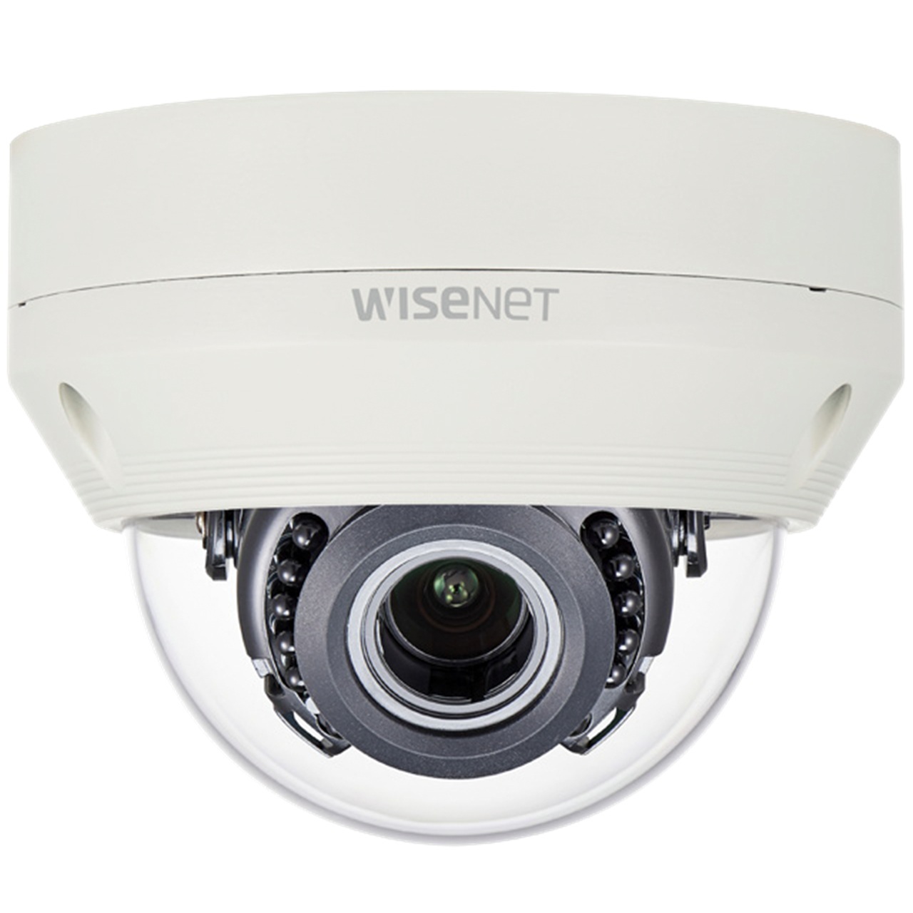 HCV-6080R Hanwha Vision 3.2-10mm Varifocal 30FPS @ 2mp Outdoor IR Day/Night WDR Dome HD-TVI/HD-CVI/AHD/Analog Security Camera 12VDC/24VAC