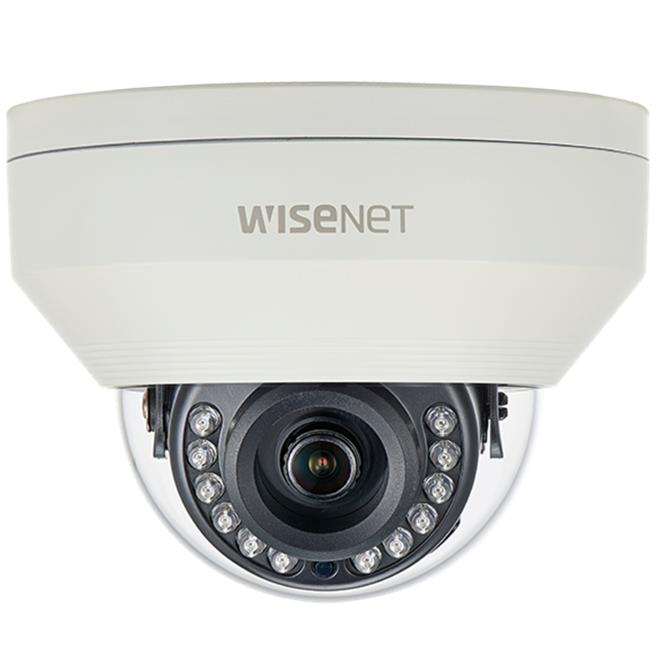 HCV-7010RA Hanwha Vision 2.8mm 30FPS @ 4MP Outdoor IR Day/Night WDR Dome AHD/Analog Security Camera 12VDC