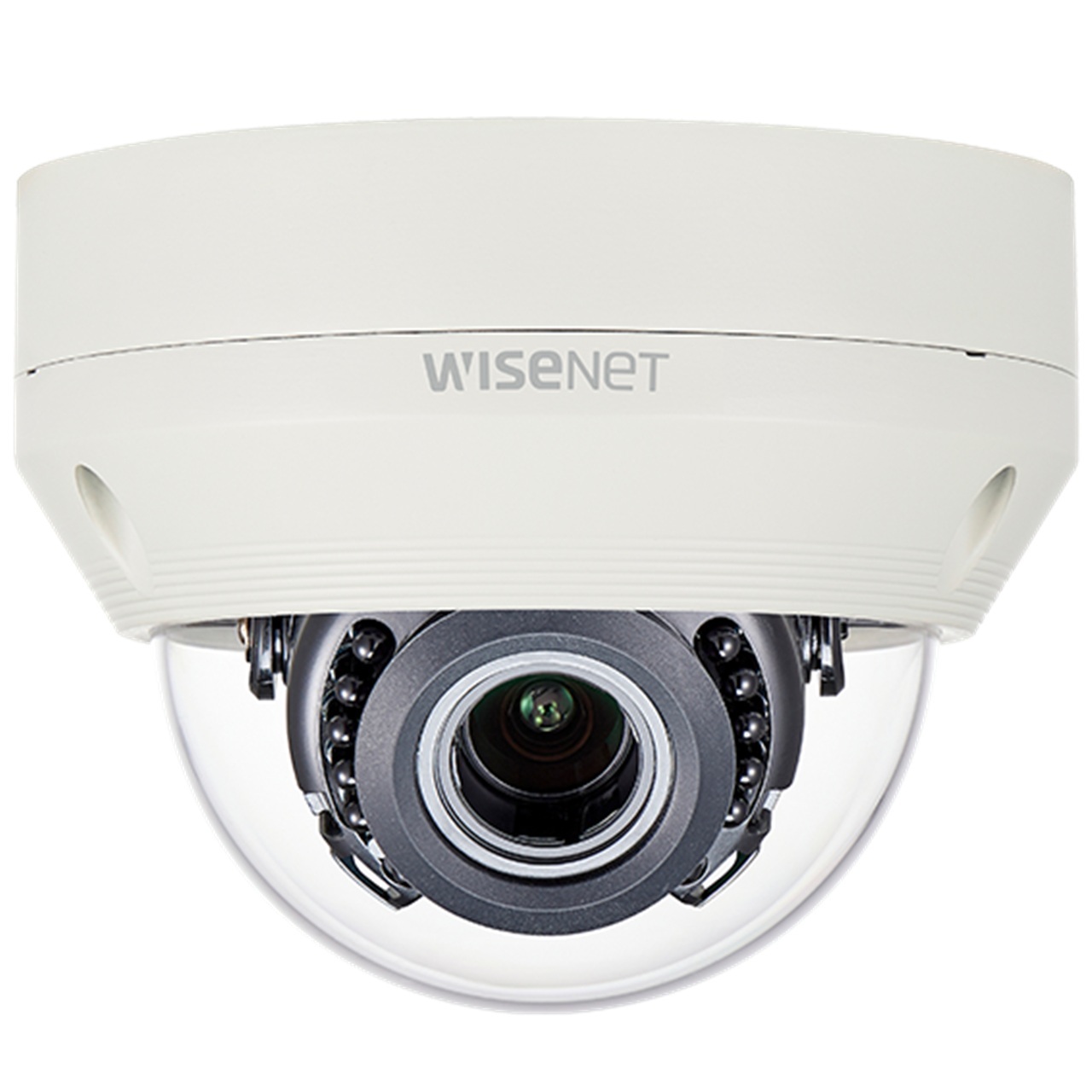 HCV-7070RA Hanwha Vision 3.2-10mm Varifocal 30FPS @ 4MP Outdoor IR Day/Night Dome AHD/Analog Security Camera 12VDC/24VAC
