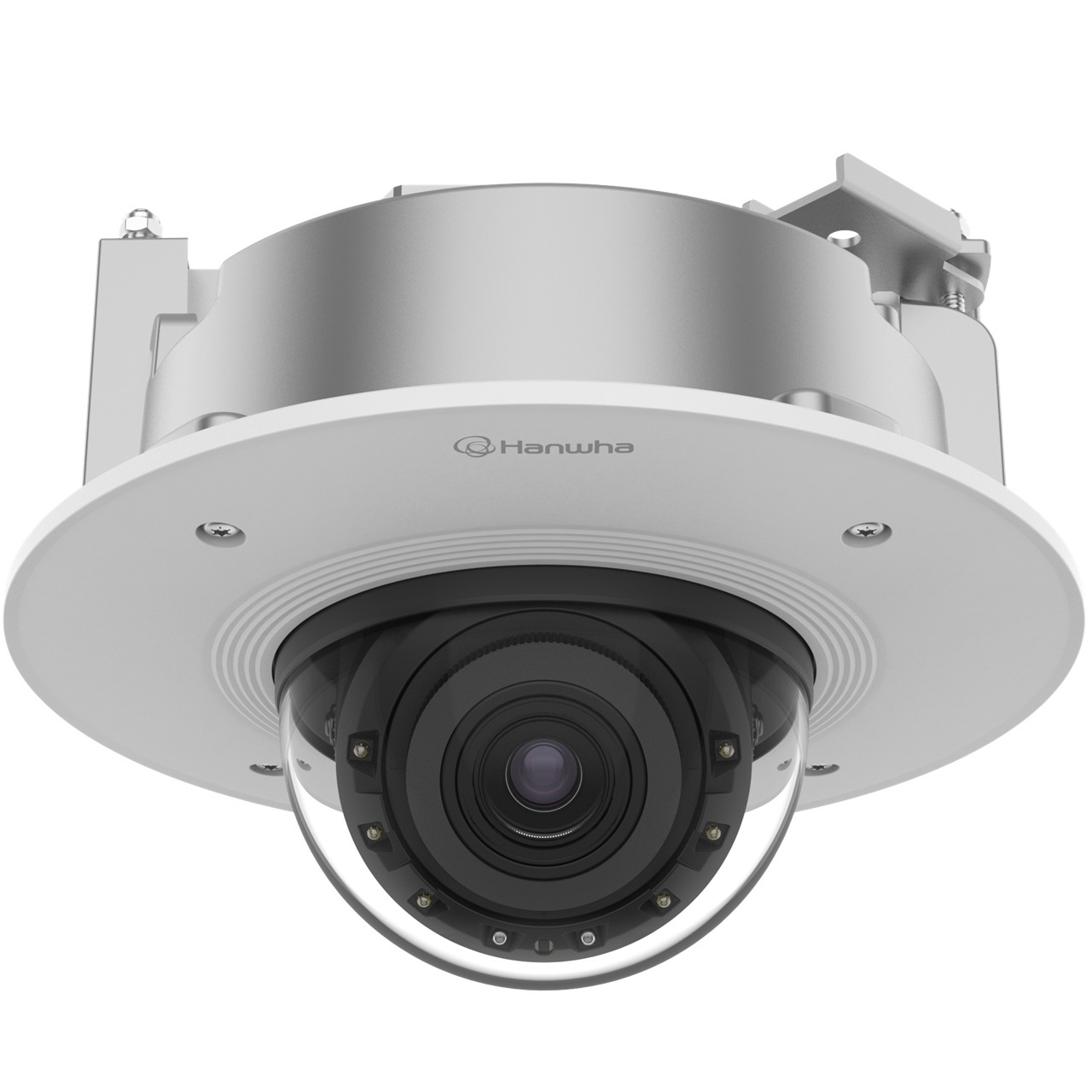 PND-A6081RF Hanwha Vision P Series 4.38-9.33mm Motorized 120FPS @ 2MP Indoor IR Day/Night WDR Dome IP Security Camera 12VDC/PoE