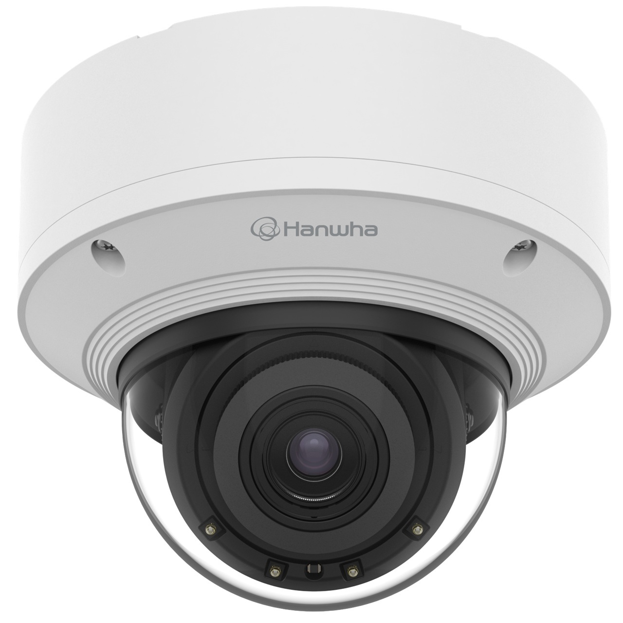 PND-A9081RV Hanwha Vision P Series 4.5~10mm Motorized 30FPS @ 1080p Outdoor IR Day/Night WDR Dome IP Security Camera 12VDC/PoE