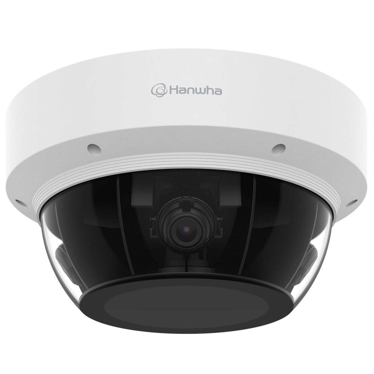 PNM-9002VQ Hanwha Vision P Series Multi-sensor Outdoor Day/Night WDR Dome IP Security Camera PoE - No Lens