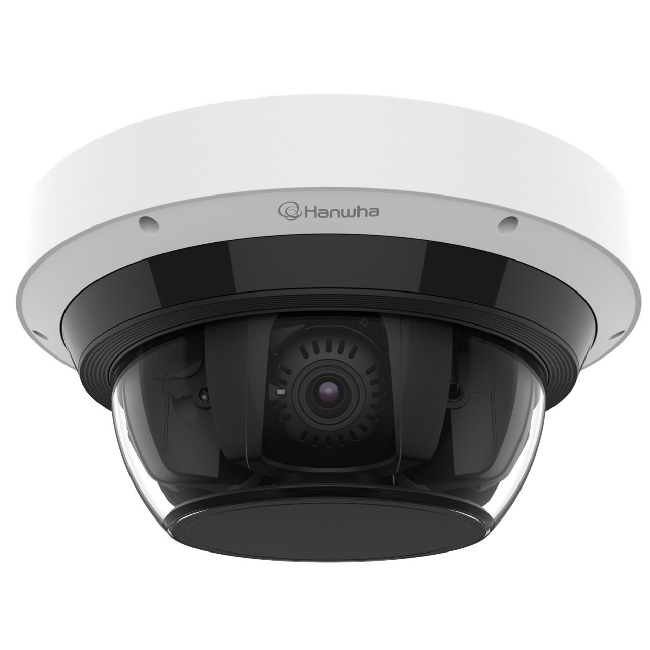 PNM-C16083RQZ Hanwha Vision 3.2-10.2mm Motorized 30FPS @ 4MP Indoor/Outdoor IR Day/Night WDR Multi-directional Dome IP Security Camera 12VDC/PoE