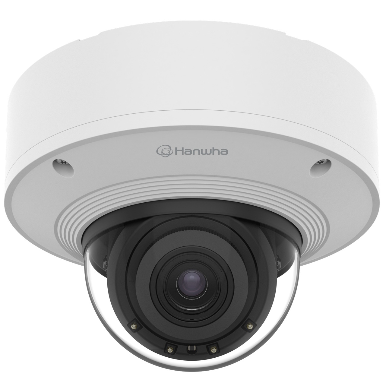 PNV-A9081R Hanwha Vision P Series 4.5~10mm Motorized 30FPS @ 1080p Outdoor IR Day/Night WDR Dome IP Security Camera 12VDC/PoE
