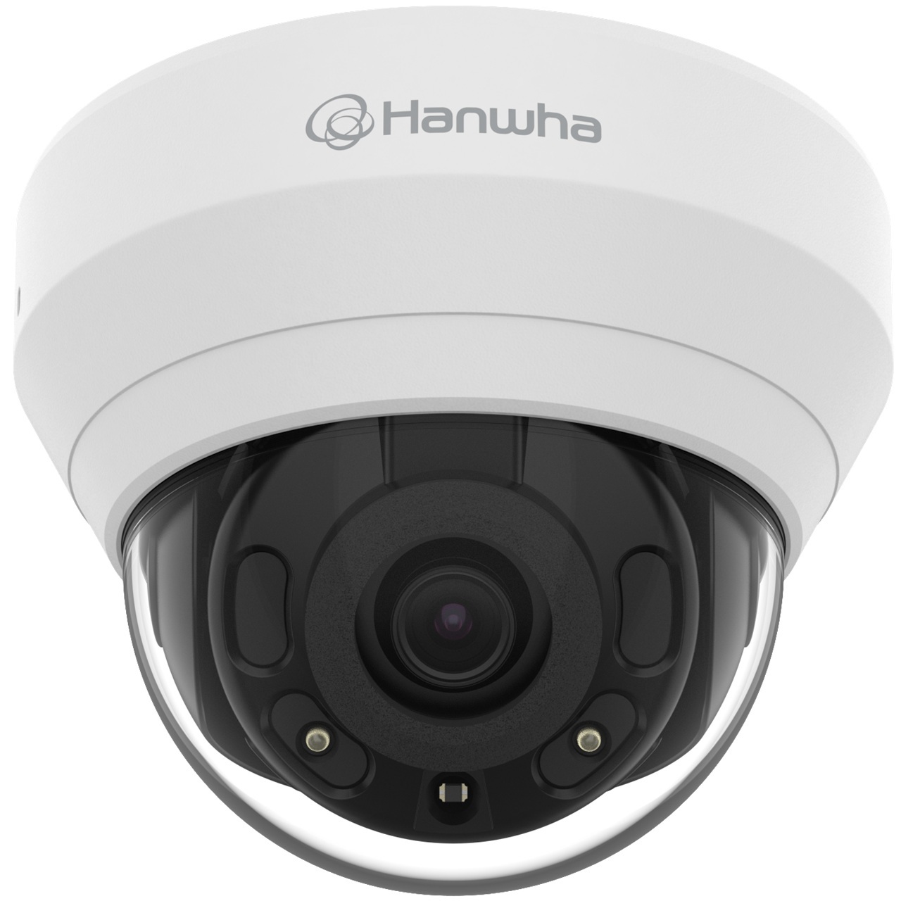 QND-6022R Hanwha Vision Q Series 4mm 30FPS @ 2MP Indoor IR Day/Night WDR Dome IP Security Camera 12VDC/PoE