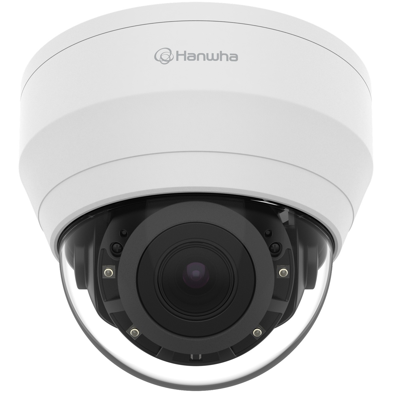 QND-8080R Hanwha Vision Q Series 3.2-10mm Motorized 30FPS @ 5MP Indoor IR Day/Night WDR Dome IP Security Camera 12VDC/PoE