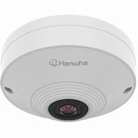 QNF-8010 Hanwha Vision Q Series 1.14mm 30FPS @ 6MP Indoor Day/Night WDR Fisheye IP Security Camera PoE