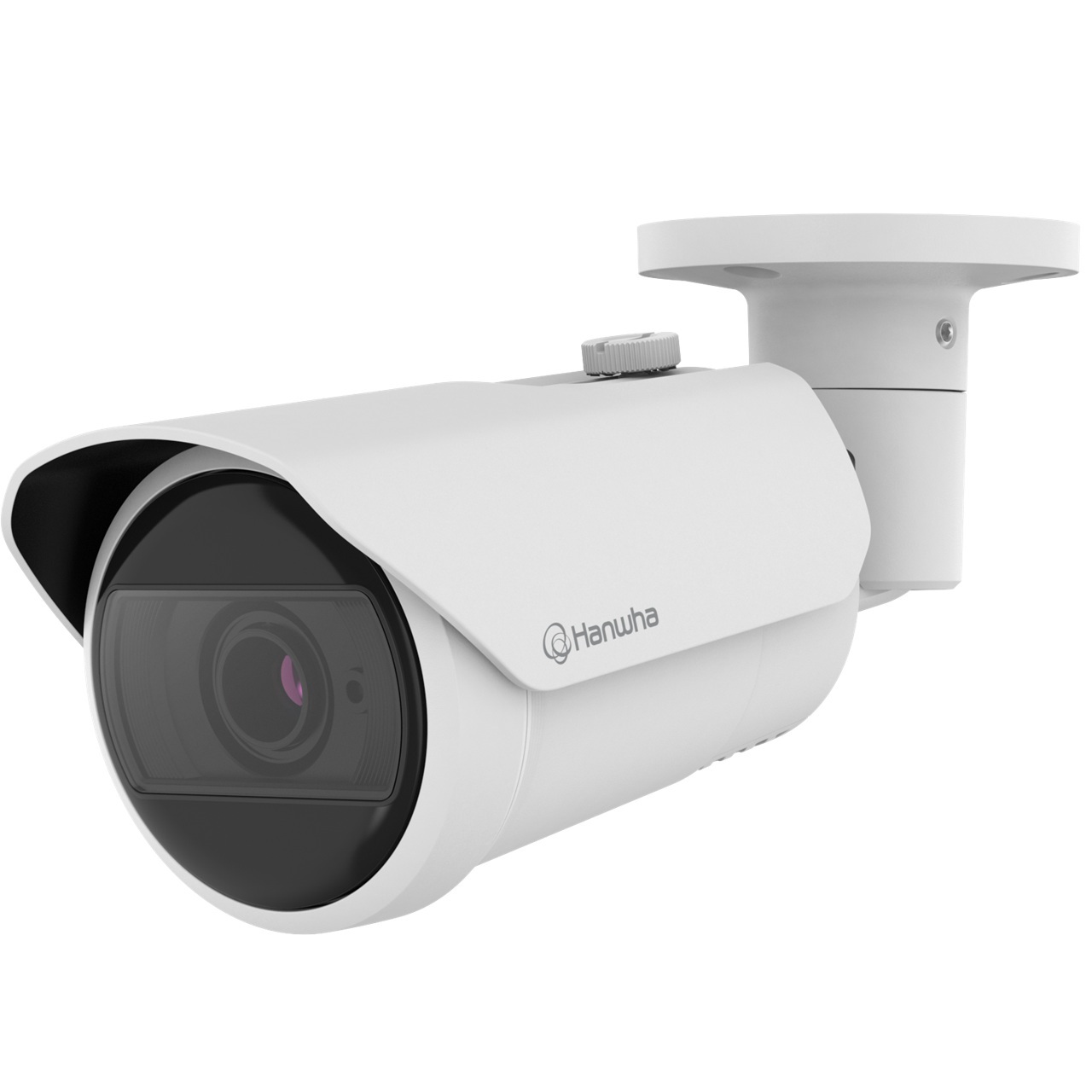 QNO-C9083R Hanwha Vision Q Series 3.2 - 10.2mm Motorized 30FPS @ 4K Indoor/Outdoor IR Day/Night WDR Bullet IP Security Camera 12VDC/PoE