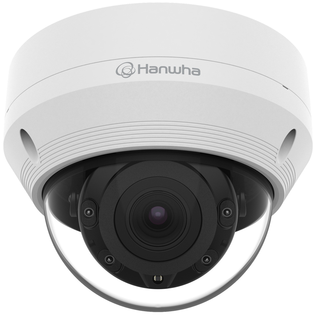 QNV-6082R1 Hanwha Vision Q Series 3.2-10mm Motorized 30FPS @ 2MP Outdoor IR Day/Night WDR Dome IP Security Camera 12VDC/PoE