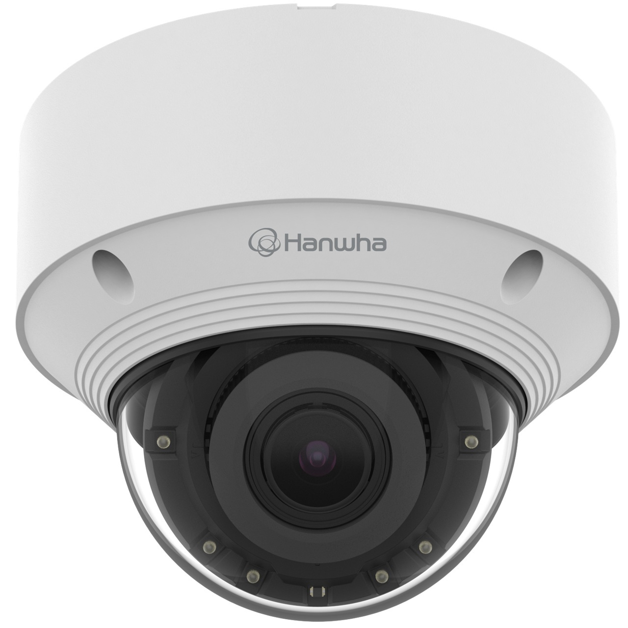 QNV-C9083R Hanwha Vision Q Series 3.2 - 10.2mm Motorized 30FPS @ 4K Indoor/Outdoor IR Day/Night WDR Vandal Dome IP Security Camera 12VDC/PoE