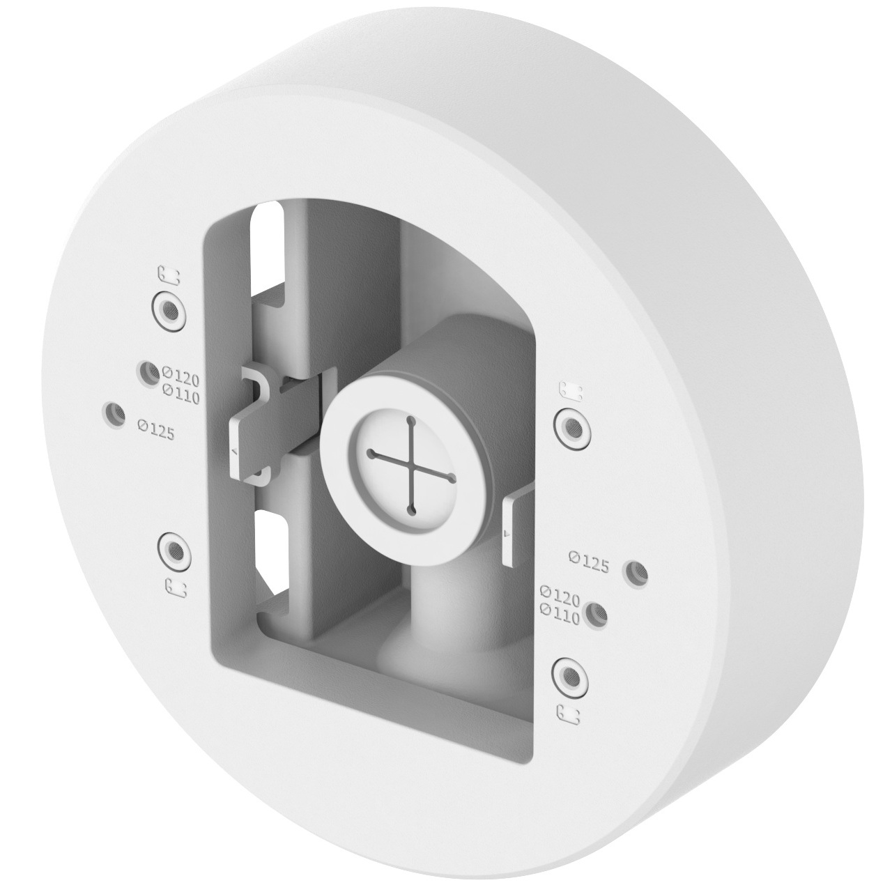 SBD-140PMW Hanwha Vision Pole Mount Base - White