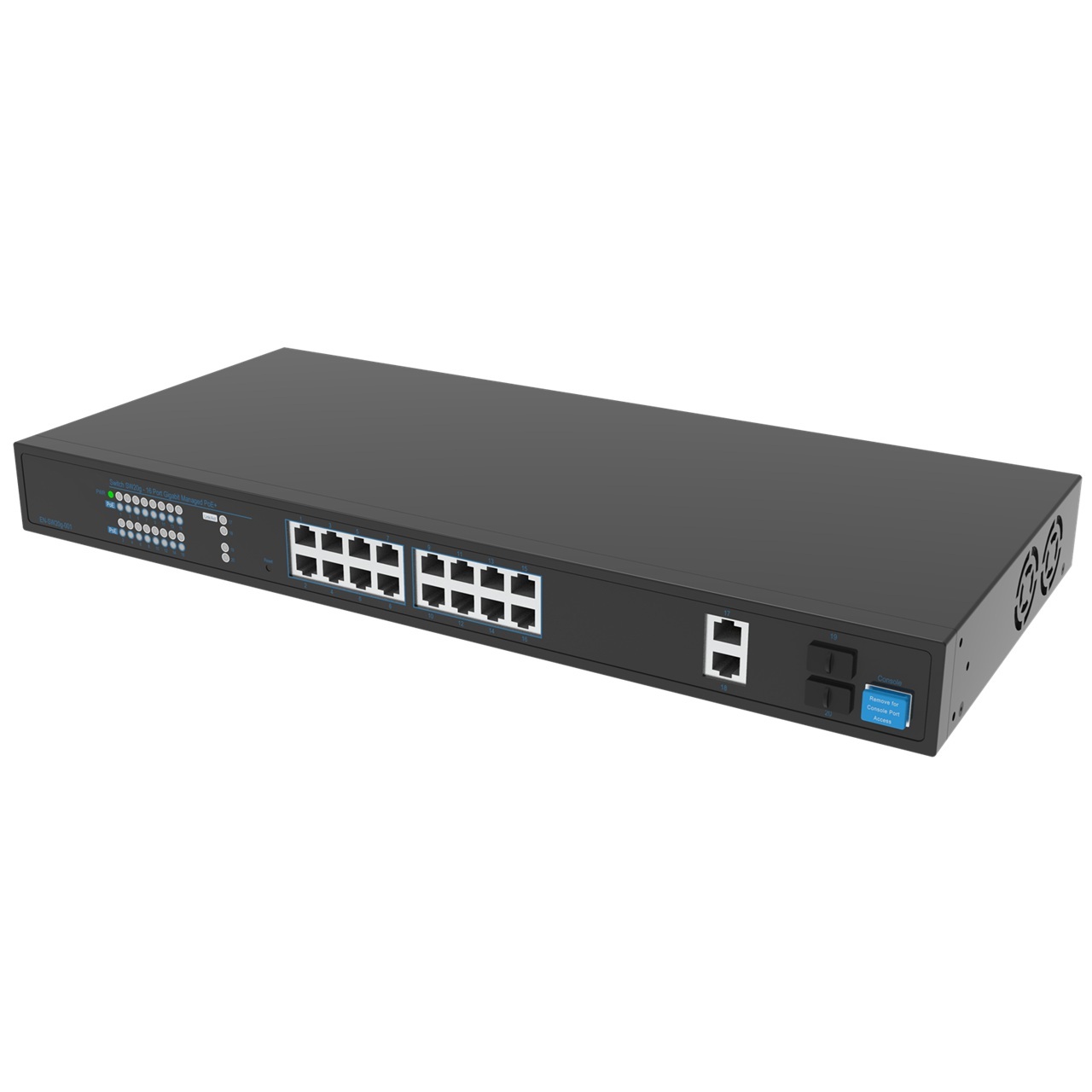 SKY-SW20g-001 Hanwha Vision Wisenet SKY 18 Port PoE+ Network Switch