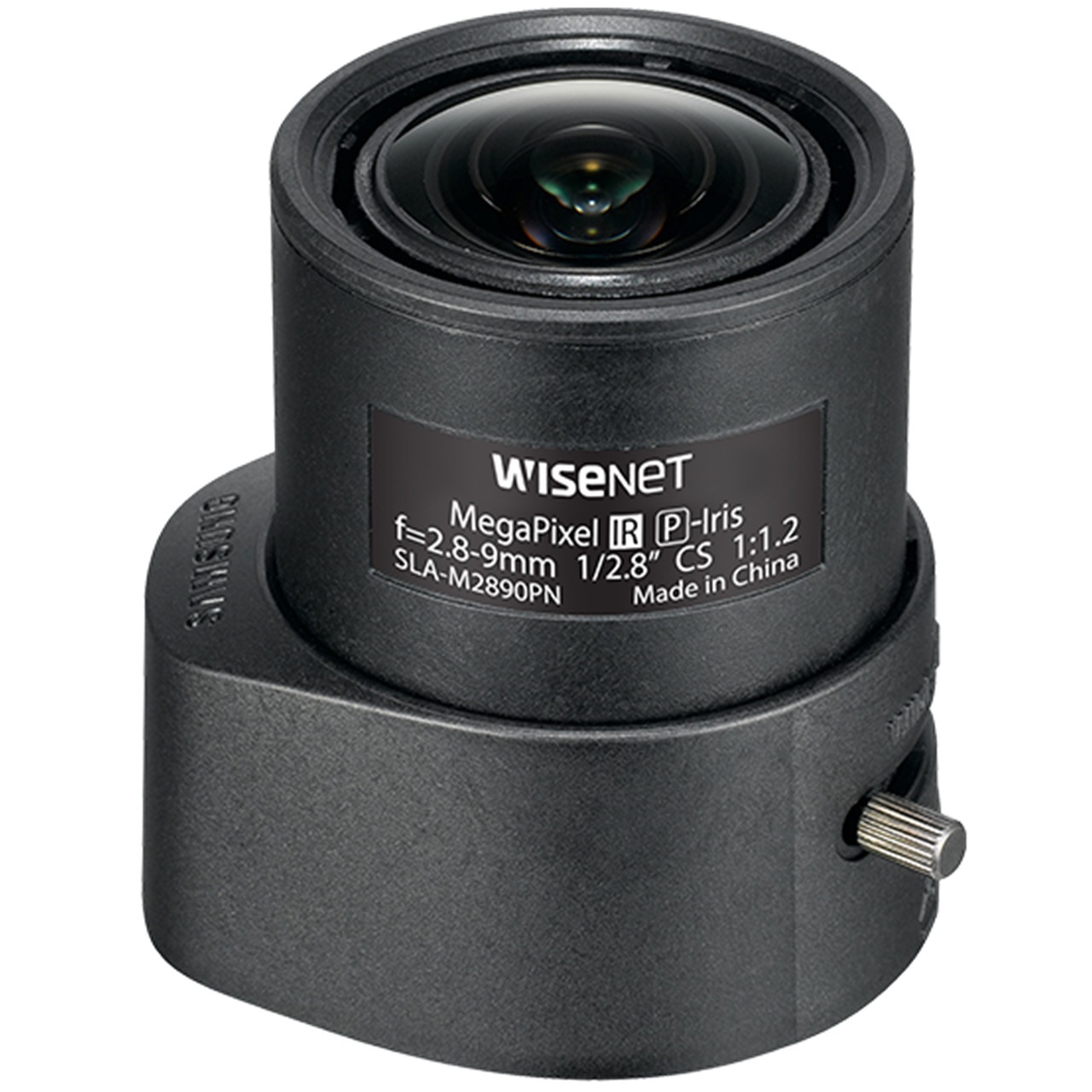 SLA-M2890PN Hanwha Vision Lens 1/2.8" 3 MP Vari-focal (2.8-9.0mm) Auto P Iris CS-Mount