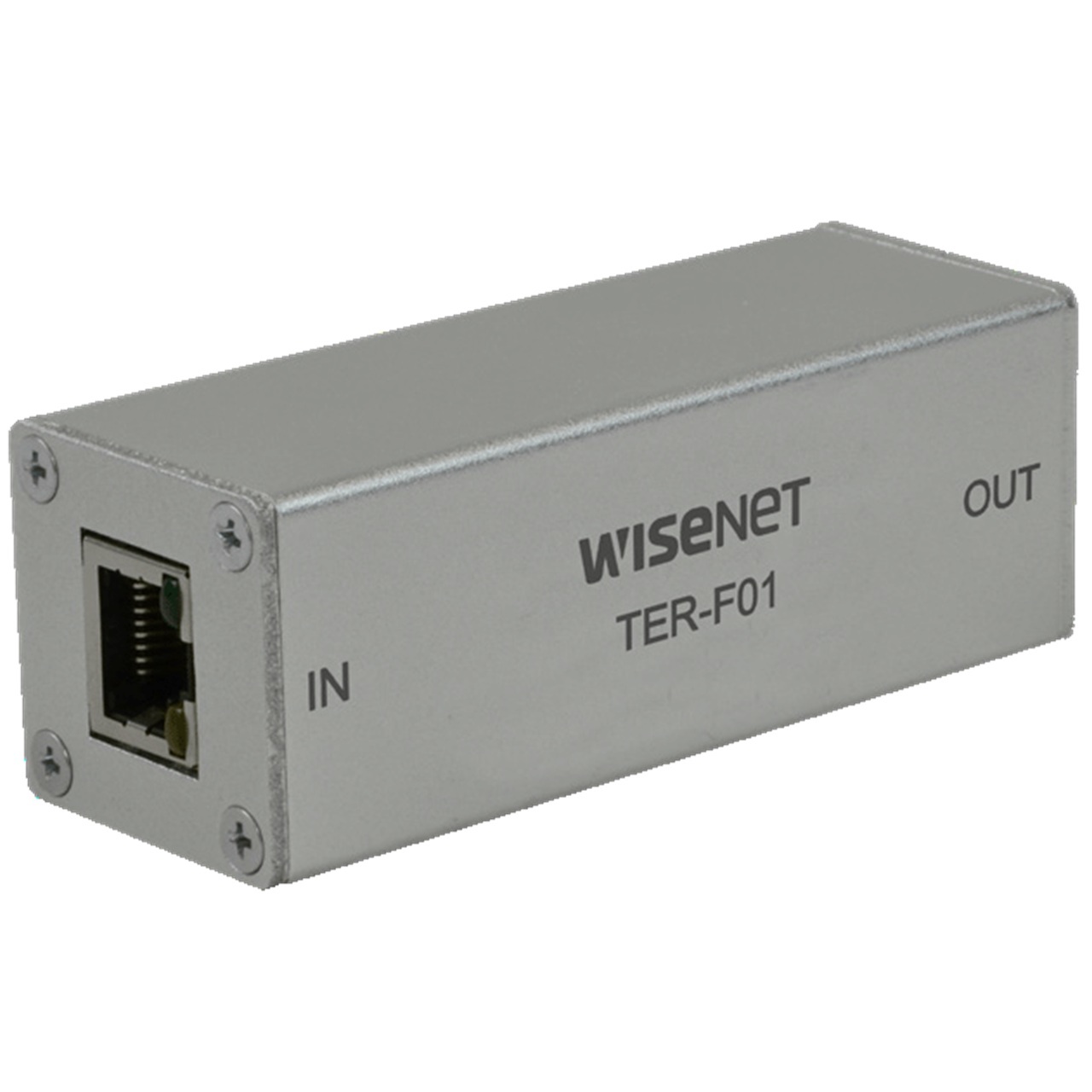 TER-F01 Hanwha Vision 100 Meter Ethernet Repeater Pass-through PoE Power