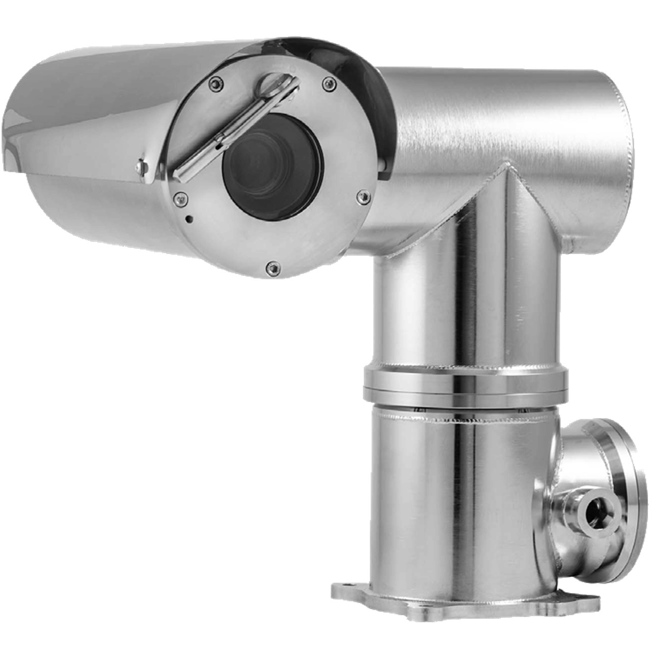 TNU-X6320A2F2WT1-Z Hanwha Vision 4.44-142.6mm 32x Optical Zoom 60FPS @ 2MP Day/Night WDR Explosion Proof PTZ IP Security Camera 110 VAC Wiper - cLCus C1/D1
