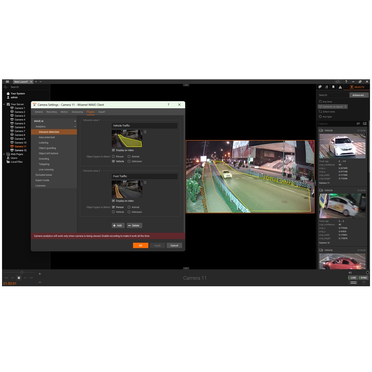 WAVE-AI-01 Hanwha Vision WAVE AI Analytics Plugin License
