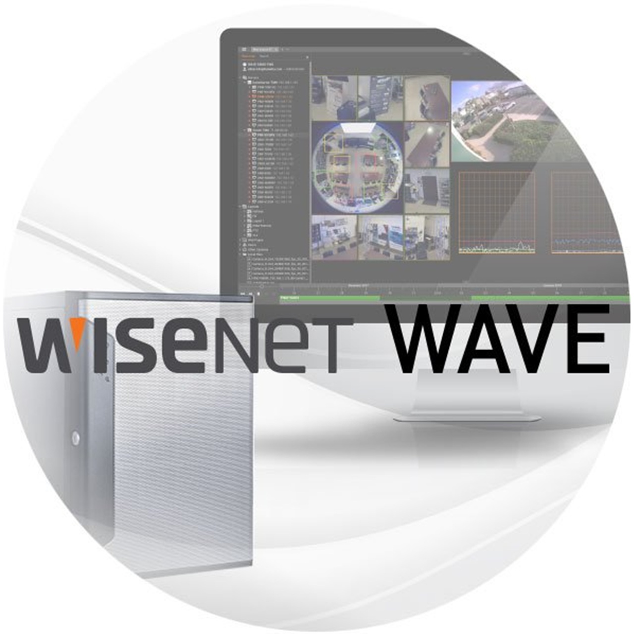 WAVE-PRO-24 Hanwha Vision Wisenet WAVE Professional 24 x IP Camera License