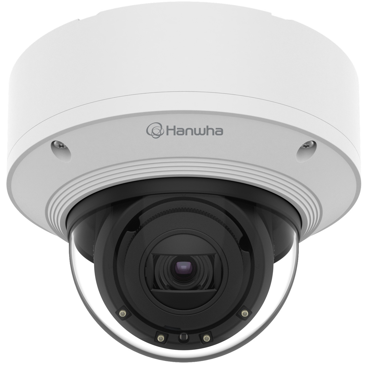XND-6081REV Hanwha Vision X Series 2.8-12mm Motorized 60FPS @ 2MP Indoor IR Day/Night WDR Dome IP Security Camera PoE