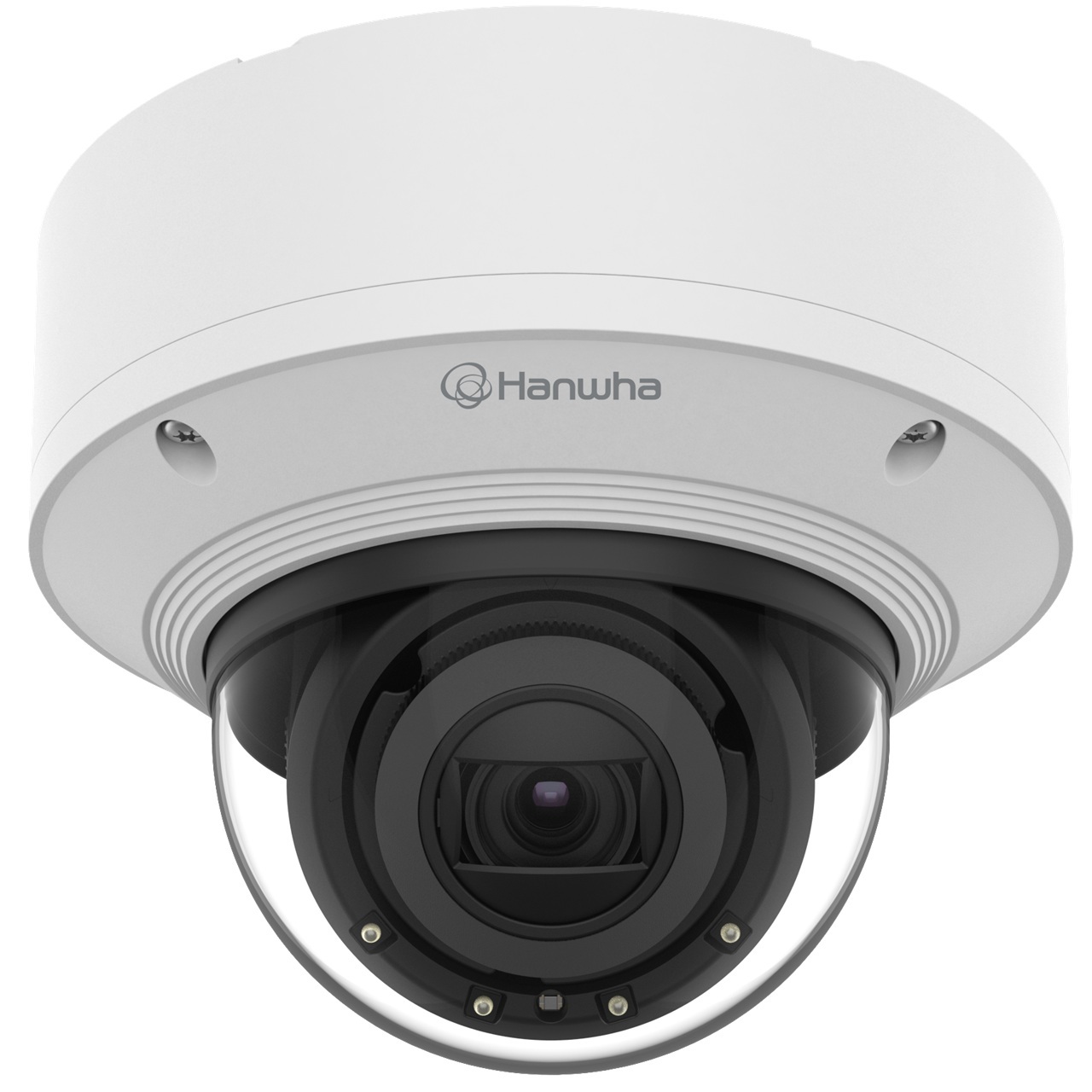 XND-6081RV Hanwha Vision X Series 2.8-12mm Motorized 60FPS @ 2MP Indoor IR Day/Night WDR Dome IP Security Camera 12VDC/PoE
