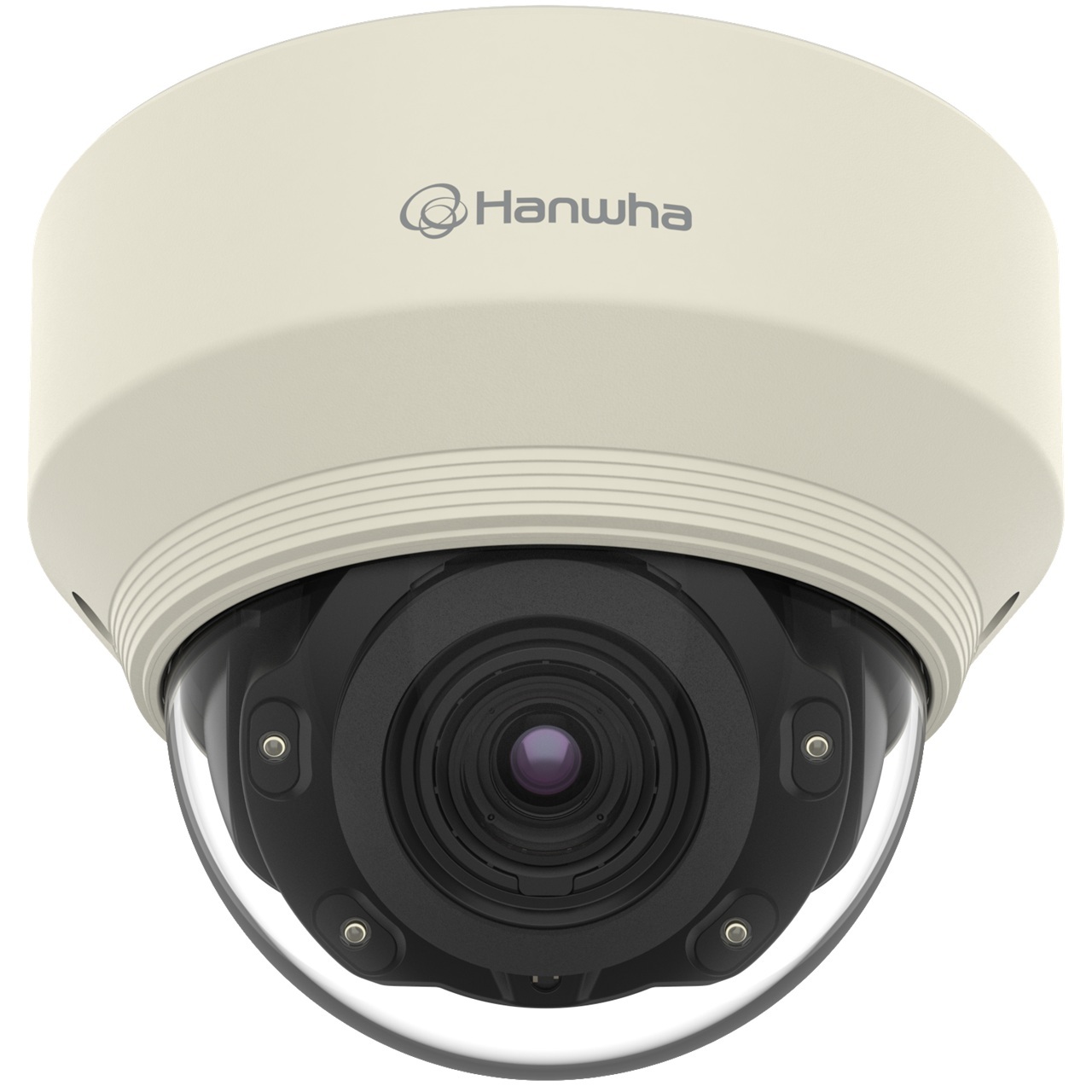 XND-8080RV Hanwha Vision X Series 3.9-9.4mm Motorized 30FPS @ 2560 x 1920 Indoor IR Day/Night WDR Dome IP Security Camera 12VDC/POE