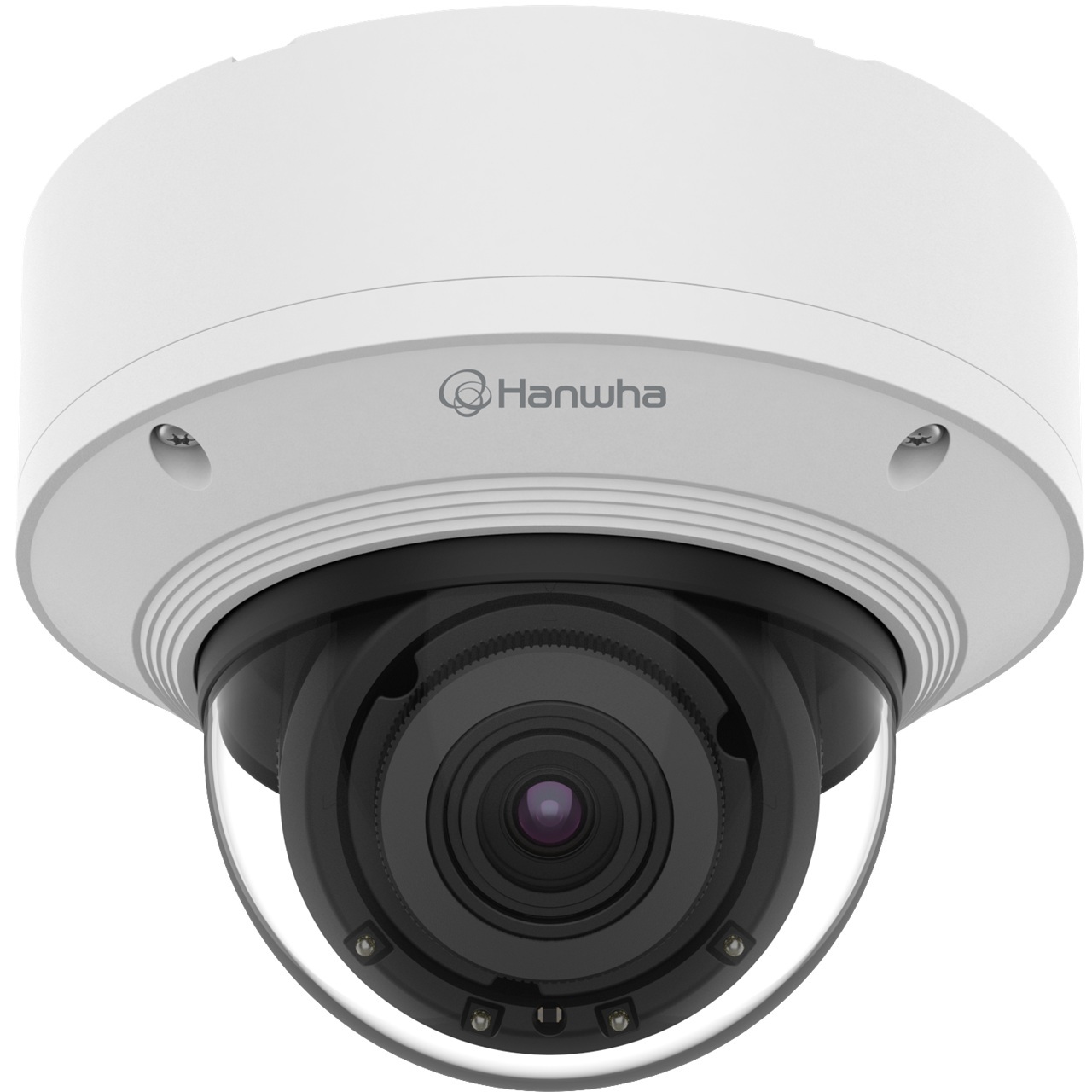 XND-8081REV Hanwha Vision X Series 3.9-9.4mm Motorized 30FPS @ 5MP Indoor IR Day/Night WDR Dome IP Security Camera PoE