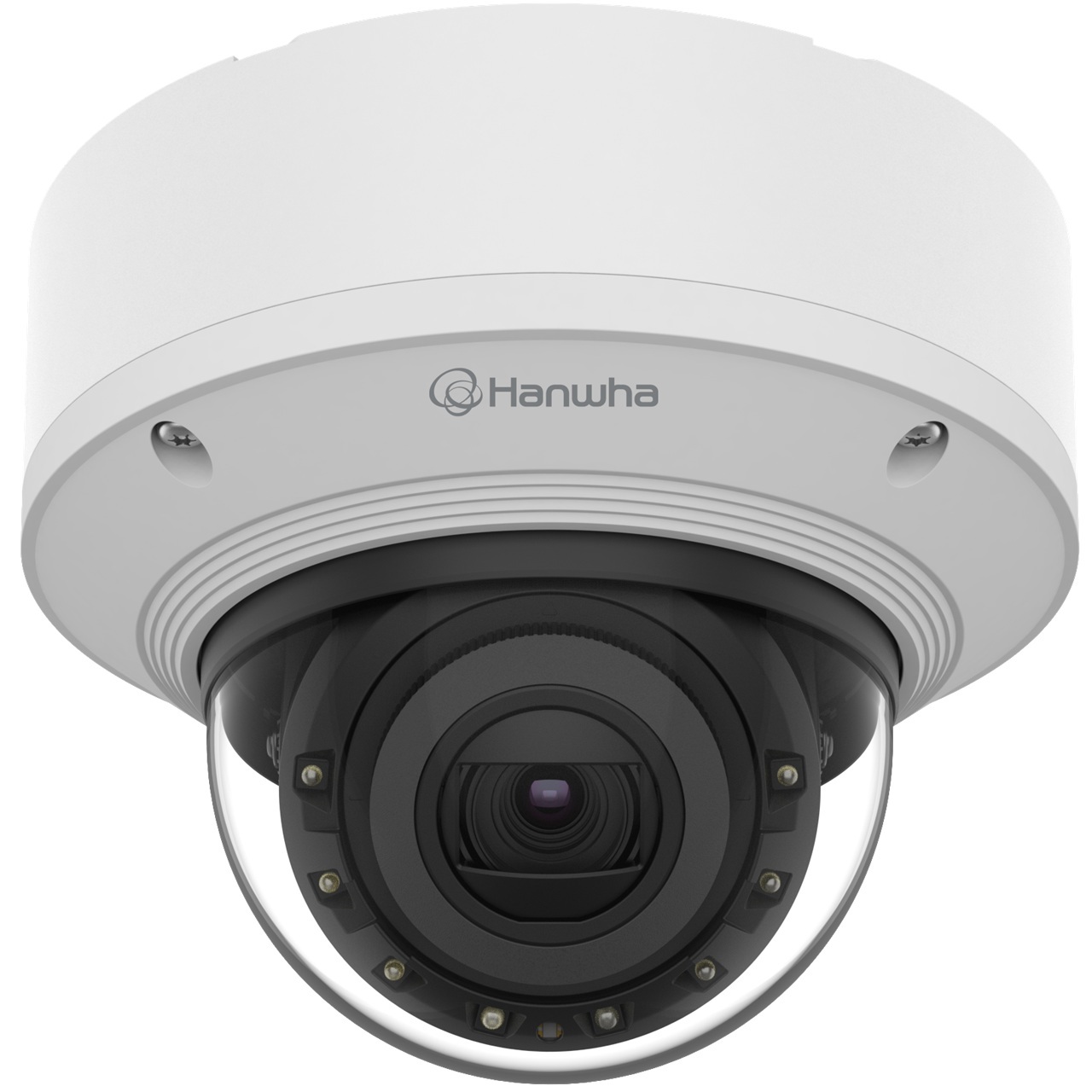 XND-8082RV Hanwha Vision X Series 2.8-8.4mm Motorized 30FPS @ 6MP Indoor IR Day/Night WDR Dome IP Security Camera 12VDC/PoE