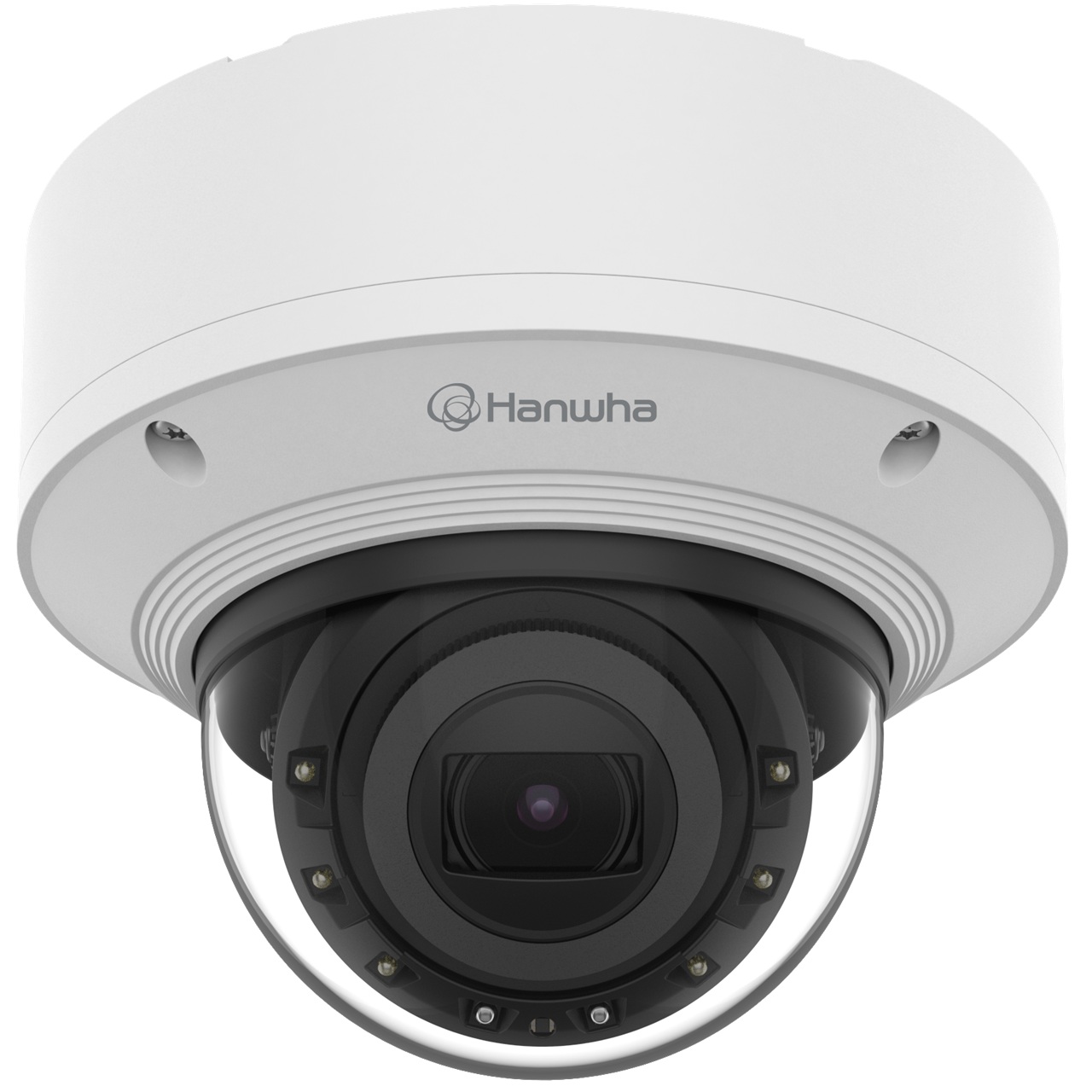 XND-8093RV Hanwha Vision X Series 10.9-29mm Motorized 30FPS @ 6MP Indoor IR Day/Night WDR Dome IP Security Camera 12VDC/PoE