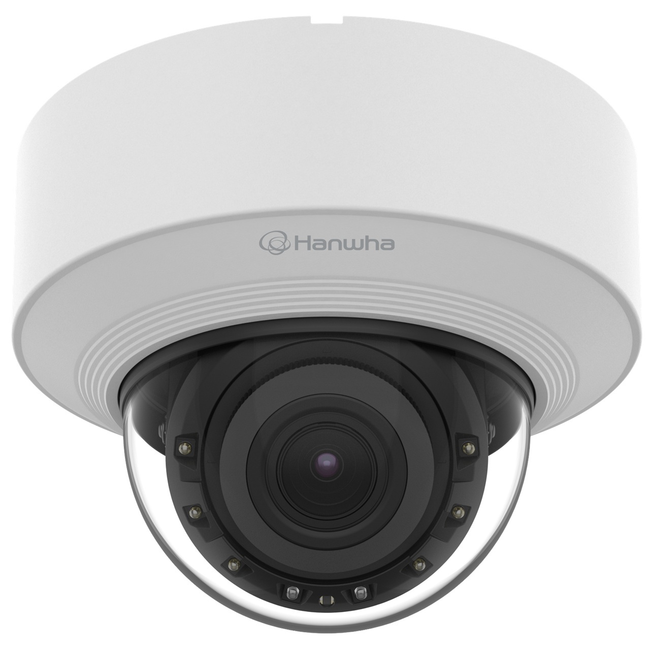 XND-C8083RV Hanwha Vision X Series 4.4-9.3mm Motorized 30FPS @ 6MP Indoor IR Day/Night WDR Dome IP Security Camera 12VDC/PoE