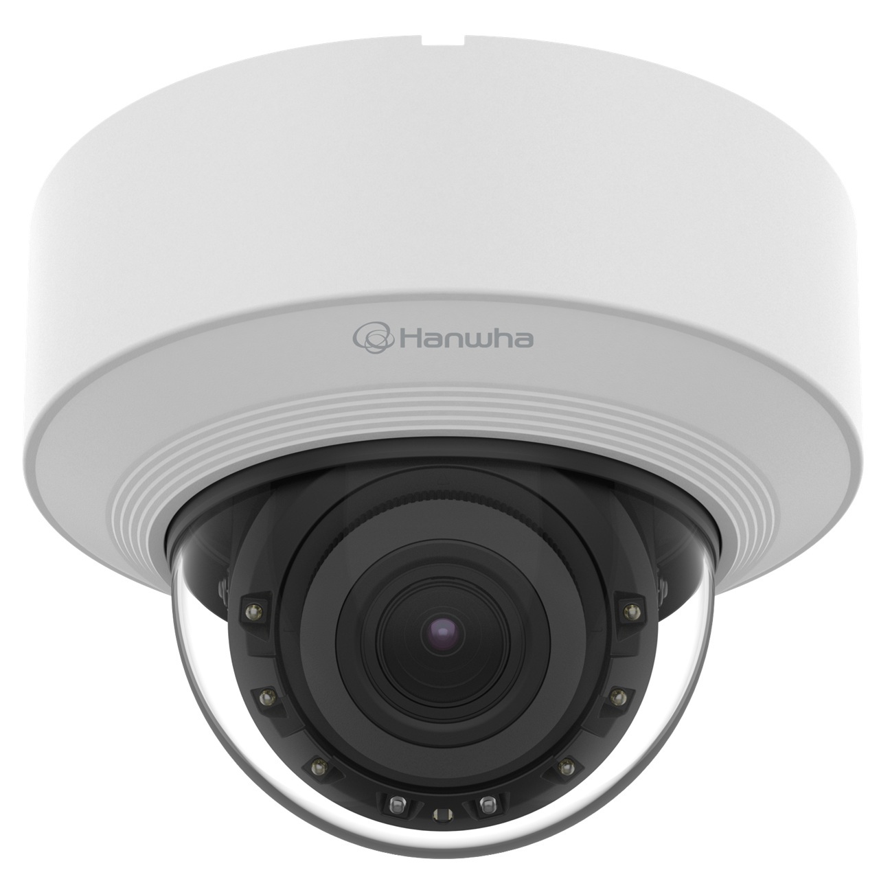 XND-C9083RV Hanwha Vision X Series 4.4~9.3mm Motorized 30FPS @ 2160p Indoor IR Day/Night WDR Dome IP Security Camera 12VDC/PoE