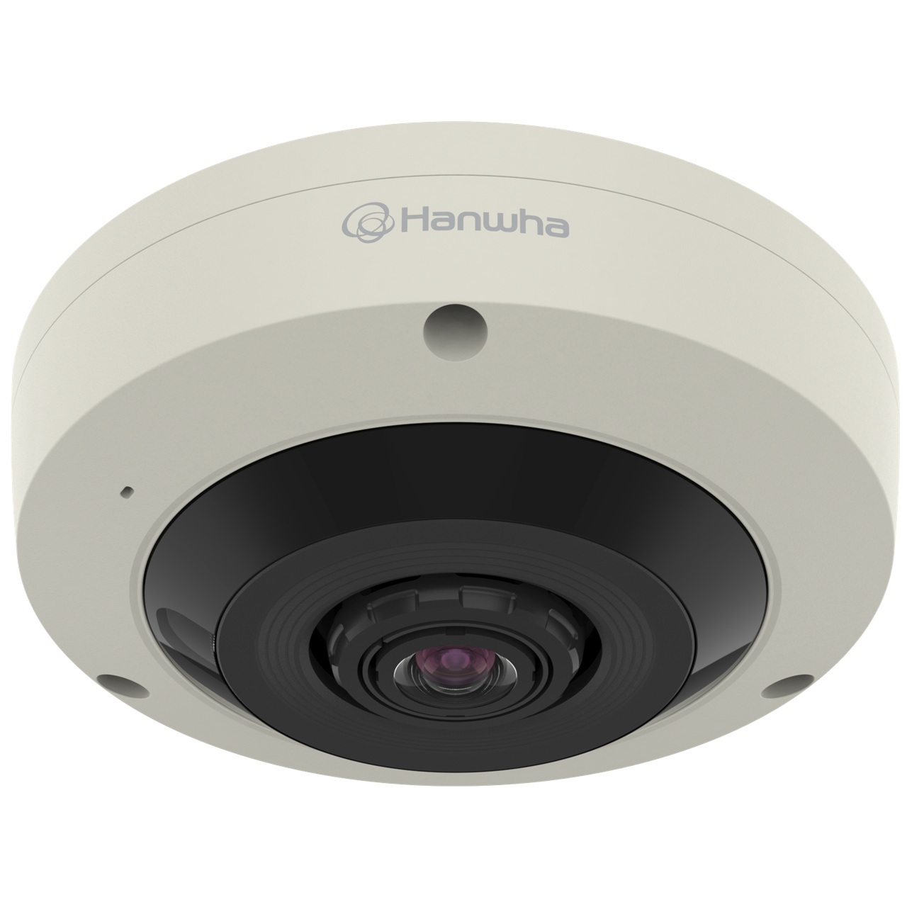 XNF-8010R Hanwha Vision X Series 1.6mm 30FPS @ 6MP Outdoor IR Day/Night WDR Fisheye IP Security Camera 12VDC/POE