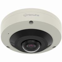 XNF-8010RV Hanwha Vision X Series 1.6mm 30FPS @ 6MP Outdoor IR Day/Night WDR Fisheye IP Security Camera 12VDC/POE