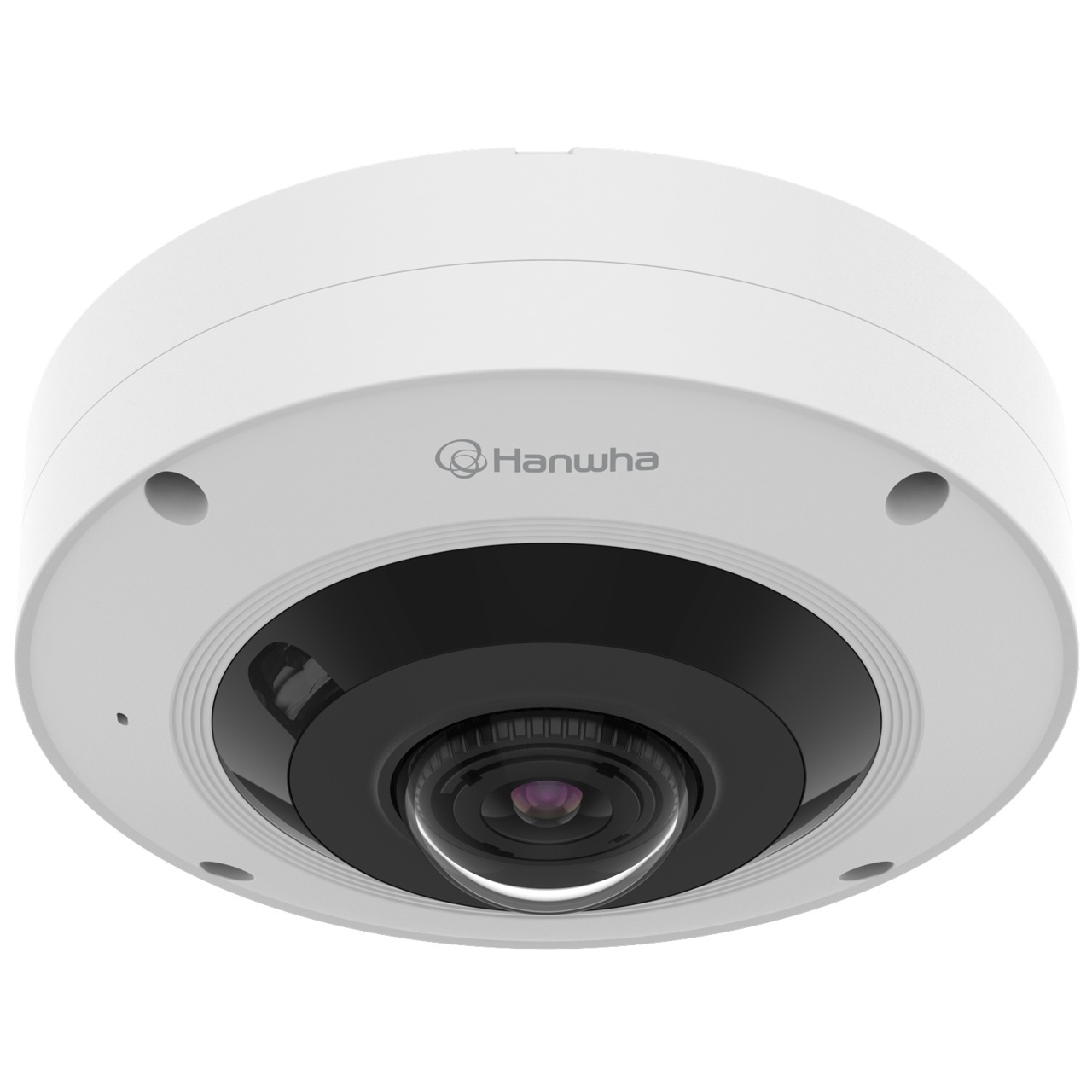XNF-9013RV Hanwha Vision X Series 1.08mm 30FPS @ 12MP Outdoor IR Day/Night WDR Fisheye IP Security Camera 12VDC/PoE