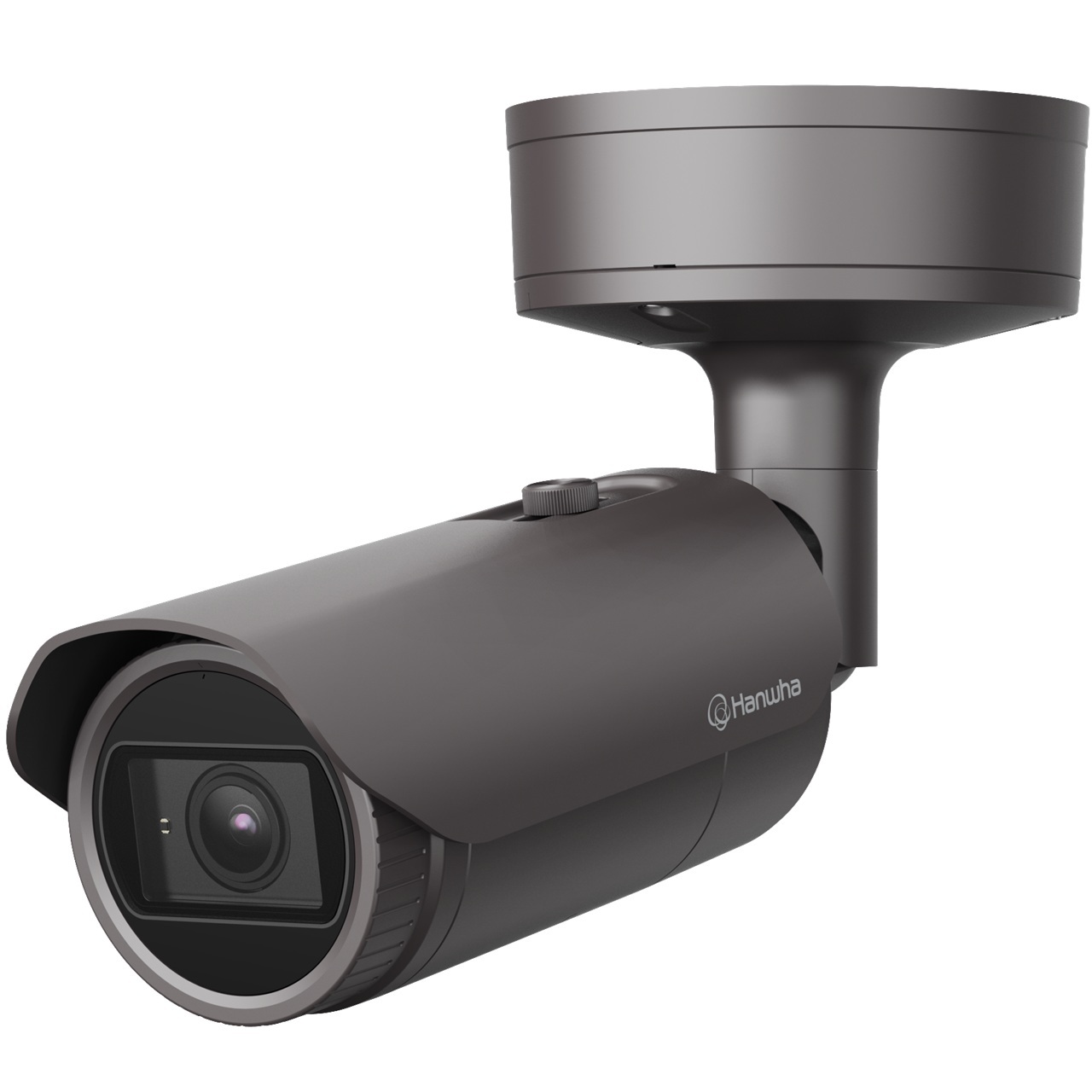 XNO-8080R Hanwha Vision X Series 3.7-9.4mm Motorized 30FPS @ 5MP Outdoor IR Day/Night WDR Bullet IP Security Camera 12VDC/24VAC/POE