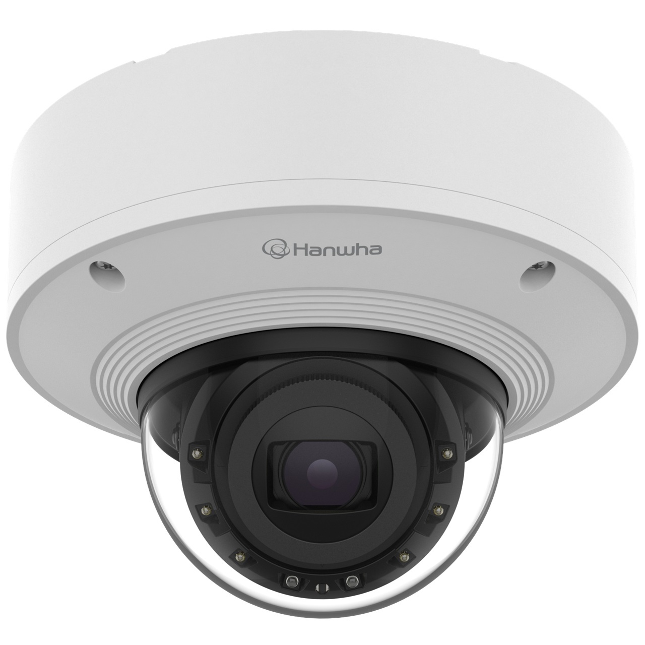 XNV-6083R Hanwha Vision X Series 2.8-12mm Motorized 120FPS @ 2MP Outdoor IR Day/Night WDR Dome IP Security Camera 12VDC/PoE