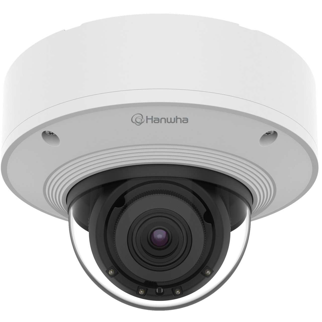 XNV-8081R Hanwha Vision X Series 3.9-9.4mm Motorized 30FPS @ 5MP Outdoor IR Day/Night WDR Dome IP Security Camera 12VDC/24VAC/POE