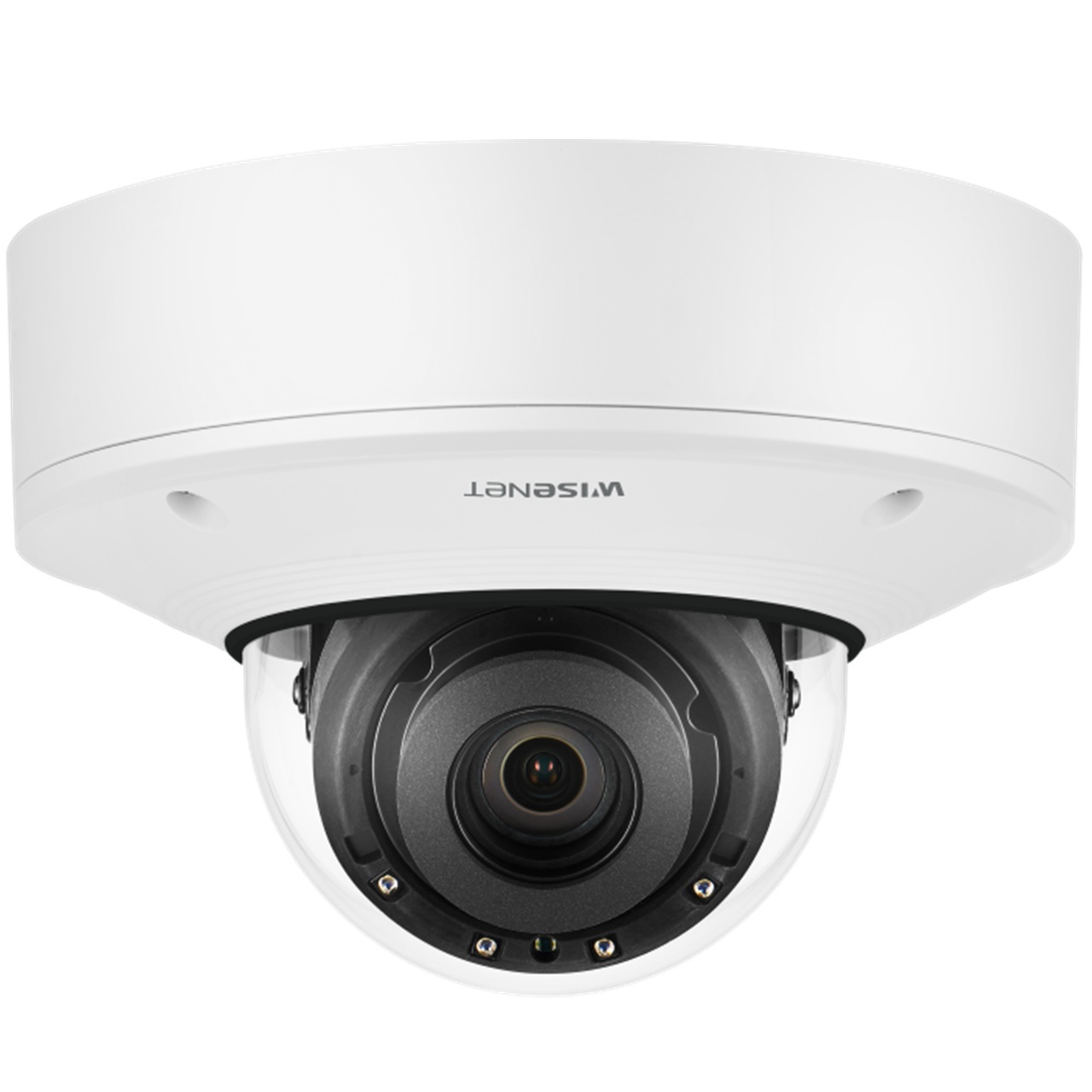 XNV-8082R Hanwha Vision X Series 2.8-8.4mm Motorized 30FPS @ 6MP Outdoor IR Day/Night WDR Dome IP Security Camera 12VDC/24VAC/PoE