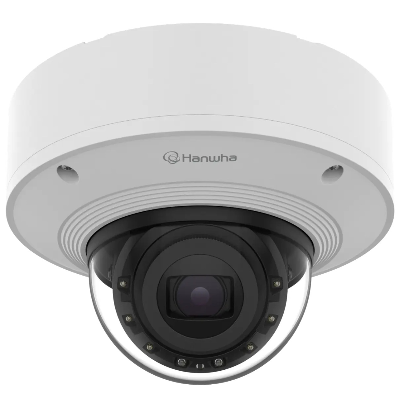 XNV-8083R Hanwha Vision X Series 4.4-9.3mm Motorized 30FPS @ 6MP Outdoor IR Day/Night WDR Dome IP Security Camera 12VDC/PoE