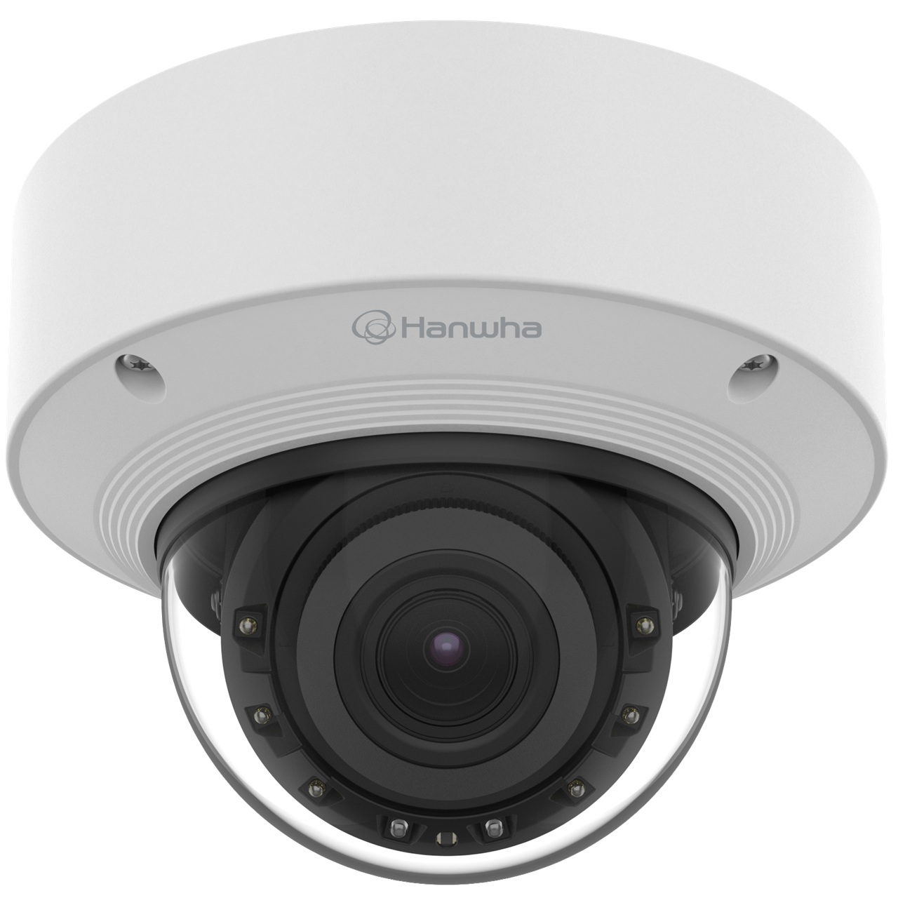 XNV-C7083R Hanwha Vision X Series 2.8-10mm Motorized 60FPS @ 4MP Outdoor IR Day/Night WDR Dome IP Security Camera 12VDC/PoE