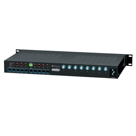 HUBWAYLD82DS Altronix 8 Channel Active UTP Transceiver Hub 115/230VAC w/ 8 Combiners for 24VAC Cameras - CAT-5 & BNC on Rear