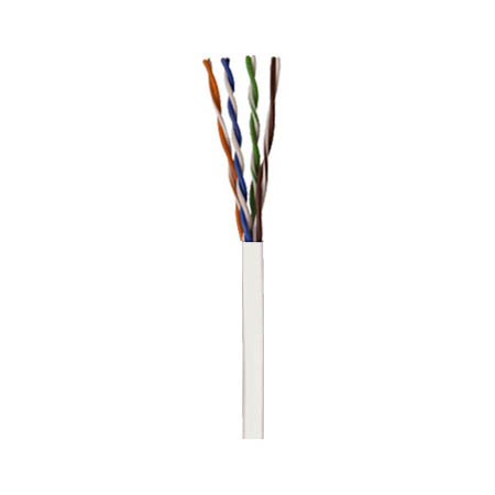 I99981-2A Southwire 23 AWG 4 Unshielded Twisted Pairs (UTP) Solid Bare Copper CMP Plenum Cat6A Network Cable - 1000' Reel - White