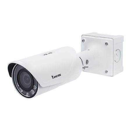 IB9387-HT Vivotek 2.7-13.5mm Varifocal 30FPS @ 5MP Outdoor IR Day/Night Bullet IP Security Camera 12VDC/PoE