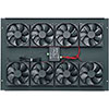 Show product details for IBGR-276FT-FC Middle Atlantic Integrated 276 CFM DC Fan Top, Includes 4 Fans and Proportional Speed Fan Control, Fits Any BGR, Black Finish, 220V