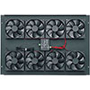 Show product details for IBGR-276FT Middle Atlantic Integrated 276 CFM DC Fan Top, Includes 4 Fans, Fits Any BGR, Black Finish, 220V