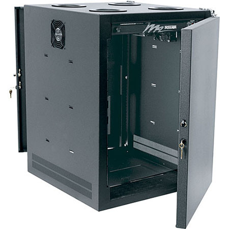 IDF-TM-1624BK Middle Atlantic 16 Space (28 Inch) Truss Mount Intermediate Distribution Frame, Black Finish