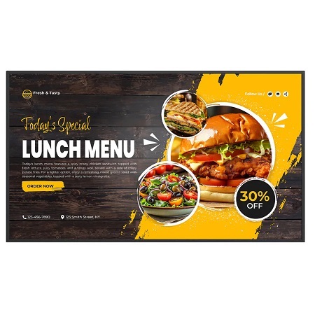 IMHD4K-43DSB InVid Tech Monitor Series 43" All-In-One 4K UHD Digital Signage Display