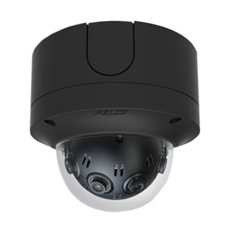 IMM12027-B1S Pelco 2.7mm 12FPS @ 2048 x 1536 Indoor Day/Night WDR Multi-Sensor Panoramic IP Security Camera - POE - Surface - Black