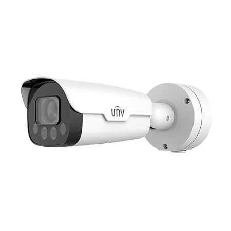 IPC262EB-HDX10K-I0 Uniview Pro Series 5~50mm Motorized 60FPS @ 1080p LightHunter Outdoor IR Day/Night WDR Bullet IP Security Camera 12VDC/24VAC/PoE
