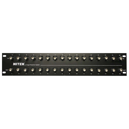 IPCOAX16 Nitek IP Cameras over Coax 10/100/Gigabit - 16 Channel Surge Protector
